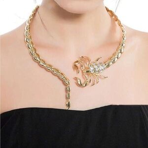 Venom Couture Crystal Scorpion Necklace